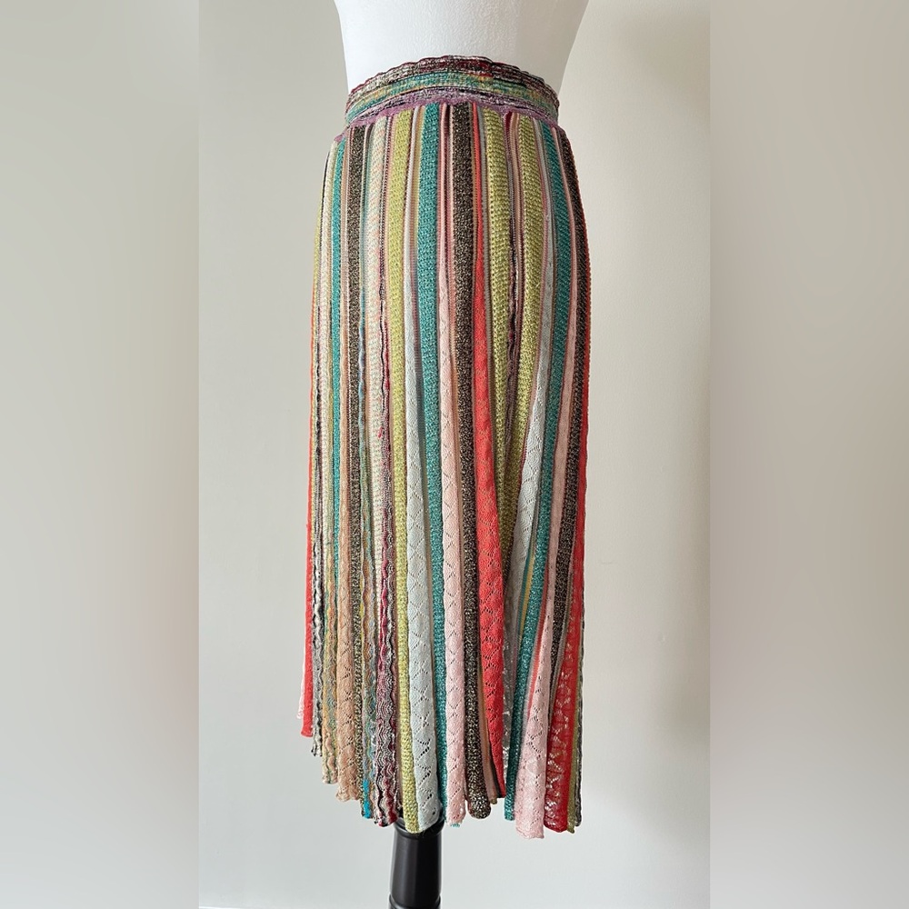 Missoni Multicolor Chevron Skirt size 44 $1750 - Picture 8 of 16